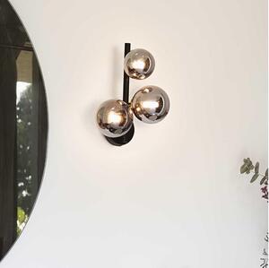 Ideal Lux - LED Nástěnné svítidlo PERLAGE 3xG9/3W/230V černá/kouřová