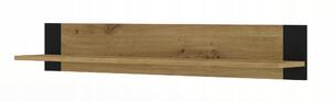Police laminovaná deska Bim Furniture 125 x 20 cm dub artisan