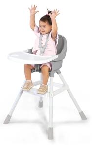 Dolu Dětská jídelní židlička šedá, 60 x 90 x 70 cm