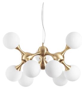 Ideal Lux - Lustr na lanku NODI 9xE14/28W/230V pr. 80 cm mosaz/bílá