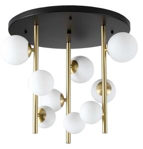 Ideal Lux - LED Lustr na tyči PERLAGE 9xG9/3W/230V pr. 55 cm zlatá/bílá