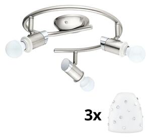 Eglo - LED Bodové svítidlo MY CHOICE 3xE14/4W/230V chrom/bílá
