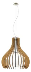 Eglo 61719 - Lustr na lanku TINDORI 1xE27/60W/230V pr. 60 cm hnědá