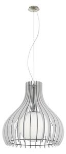 Eglo 61715 - Lustr na lanku TINDORI 1xE27/60W/230V pr. 50 cm bílá