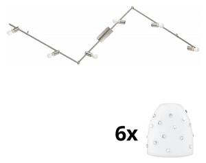 Eglo - LED Bodové svítidlo MY CHOICE 6xE14/4W/230V chrom/bílá