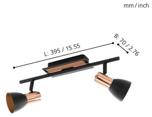 Eglo 94585 - LED bodové svítidlo BARNHAM 2xGU10/3,3W/230V