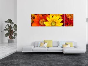 Obraz květů (170x50 cm)
