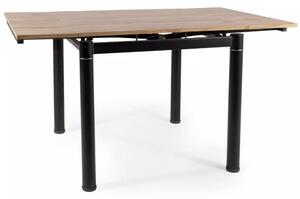 Signal Rozkládací jídelní stůl Franklin 80/131 cm cm dub artisan/černý mat
