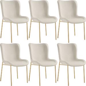 Tectake® Tessa čalouněná židle ergonomického tvaru s vysokým opěradlem 54 x 62 x 90 cm