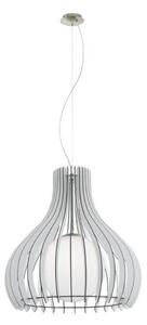 Eglo 61716 - Lustr na lanku TINDORI 1xE27/60W/230V pr. 60 cm bílá