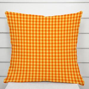 Biante Bavlněný povlak na polštář Olivia OL-006 Oranžovo-žlutá kostka malá 30 x 50 cm