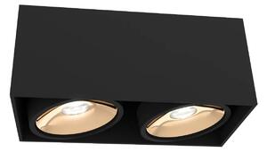 Moderní bodové svítidlo Cardi II černá/zlatá