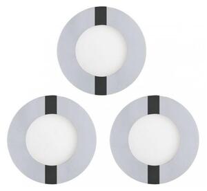 Eglo 78733- SADA 3xLED Koupelnové podhledové svítidlo FUEVA 1xLED/2,7W/230V IP44