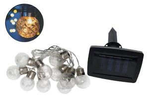 LED Solární venkovní řetěz 10xLED/1,2V 300 mAh 2,2 m IP44