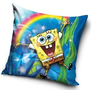 Dětský polštářek Sponge Bob a Duha 40x40 cm