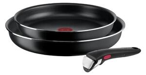 Tefal - Sada pánví 3 ks INGENIO EASY COOK & CLEAN BLACK