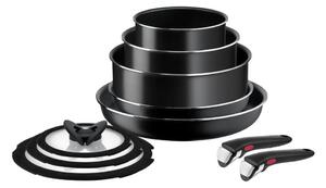 Tefal - Sada nádobí 10 ks INGENIO EASY COOK & CLEAN BLACK