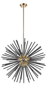 Zuma Line P0491-09C-F7BC - Lustr na tyči URCHIN 9xG9/42W/230V zlatá/černá