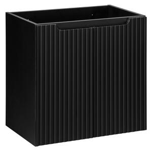 COMAD Závěsná skříňka s umyvadlem - NOVA 82-60-2D black, šířka 60 cm, matná černá