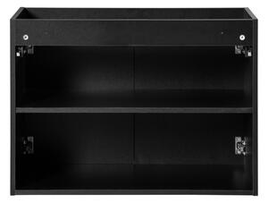 COMAD Závěsná skříňka pod umyvadlo - NOVA 82-80-2D black, šířka 80 cm, matná černá