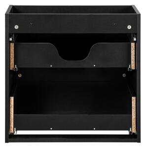 COMAD Závěsná skříňka pod umyvadlo - NOVA 82-60-2S black, šířka 60 cm, matná černá
