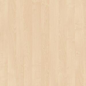 Kovová zásuvková kartotéka PRIMO s dřevěnými čely A4, 4 zásuvky, bílá/bříza