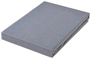 ELASTICKÉ PROSTĚRADLO, žerzej, titanová, 120-130/200-220 cm Novel - Prostěradla, Online Only