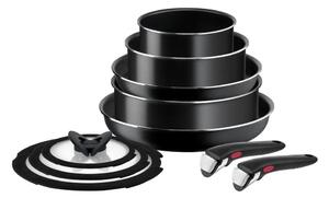Tefal - Sada nádobí 10 ks INGENIO EASY COOK & CLEAN BLACK