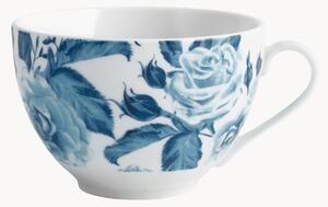 Sada porcelánových šálků na čaj Blue Rose, 6 dílů