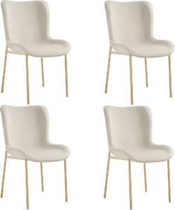Tectake® Tessa čalouněná židle ergonomického tvaru s vysokým opěradlem 54 x 62 x 90 cm
