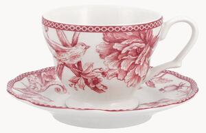 Sada porcelánových šálků na čaj's podšálky Mayfair, 6 dílů