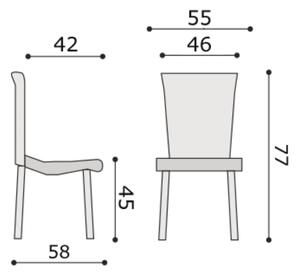 Antares Konferenční židle Taurus - plastová, bordó