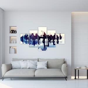 Obraz hudebníků (125x70 cm)