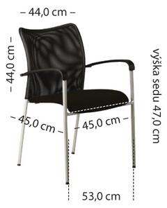 Alba Konferenční židle Vanity Plus - šedá