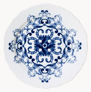 Sada dezertních talířů z porcelánu True Blue, 6 dílů