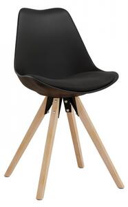 Sada čtyř židlí Luminelko, Barva: černý / přírodní Mirjan24 5903211079528