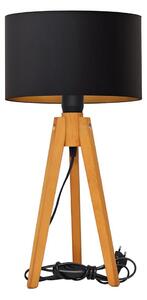 Stolní lampa ALBA 1xE27/15W/230V černá/zlatá/dub