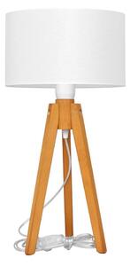 Stolní lampa ALBA 1xE27/15W/230V bílá/dub