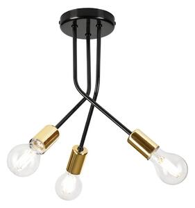 Lustr na tyči PRIYA 3xE27/15W/230V černá