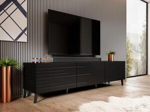 Televizní skříňka Doppo 3D, Barva: černá Mirjan24 5903211072543