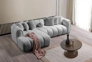 Rohová sedačka Nline (šedá) (L). Akce -25%