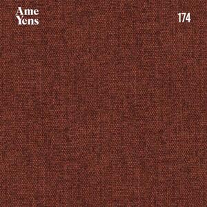 Cihlově červená látková dvoumístná pohovka Ame Yens Pomo 195 cm