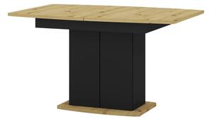 Szynaka Jídelní rozkládací stůl Star 03 s úložným prostorem 140/210 cm dub Artisan/černý