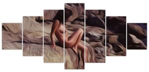 Obraz - Malba ženy (210x100 cm)