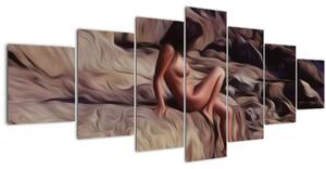 Obraz - Malba ženy (210x100 cm)