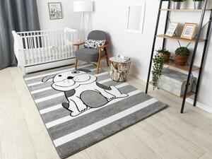 Koberec PETIT PUPPY PEJSEK šedý