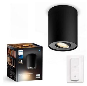 Philips - LED Stmívatelné bodové svítidlo Hue PILLAR 1xGU10/4,2W/230V + DO černá