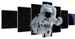 Obraz - Astronaut ve vesmíru (210x100 cm)