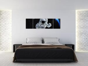 Obraz - Astronaut ve vesmíru (170x50 cm)