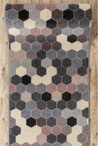 Běhoun HEOS 78537 šedý / růžový / krém HEXAGON